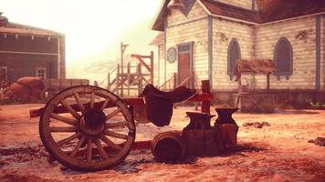 old American wild western style town video