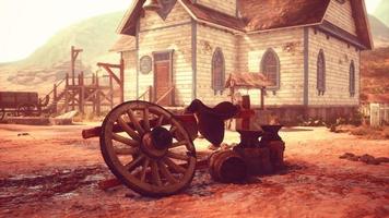 old American wild western style town video