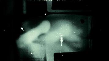 Film leader with water damage, dust and scratches - Loop video