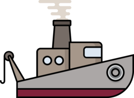 crane ship vector