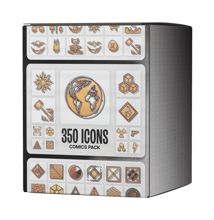 350 Comics Icons Pack