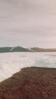 aerial view of big glacier video
